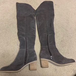 Coconut over-the-knee boots